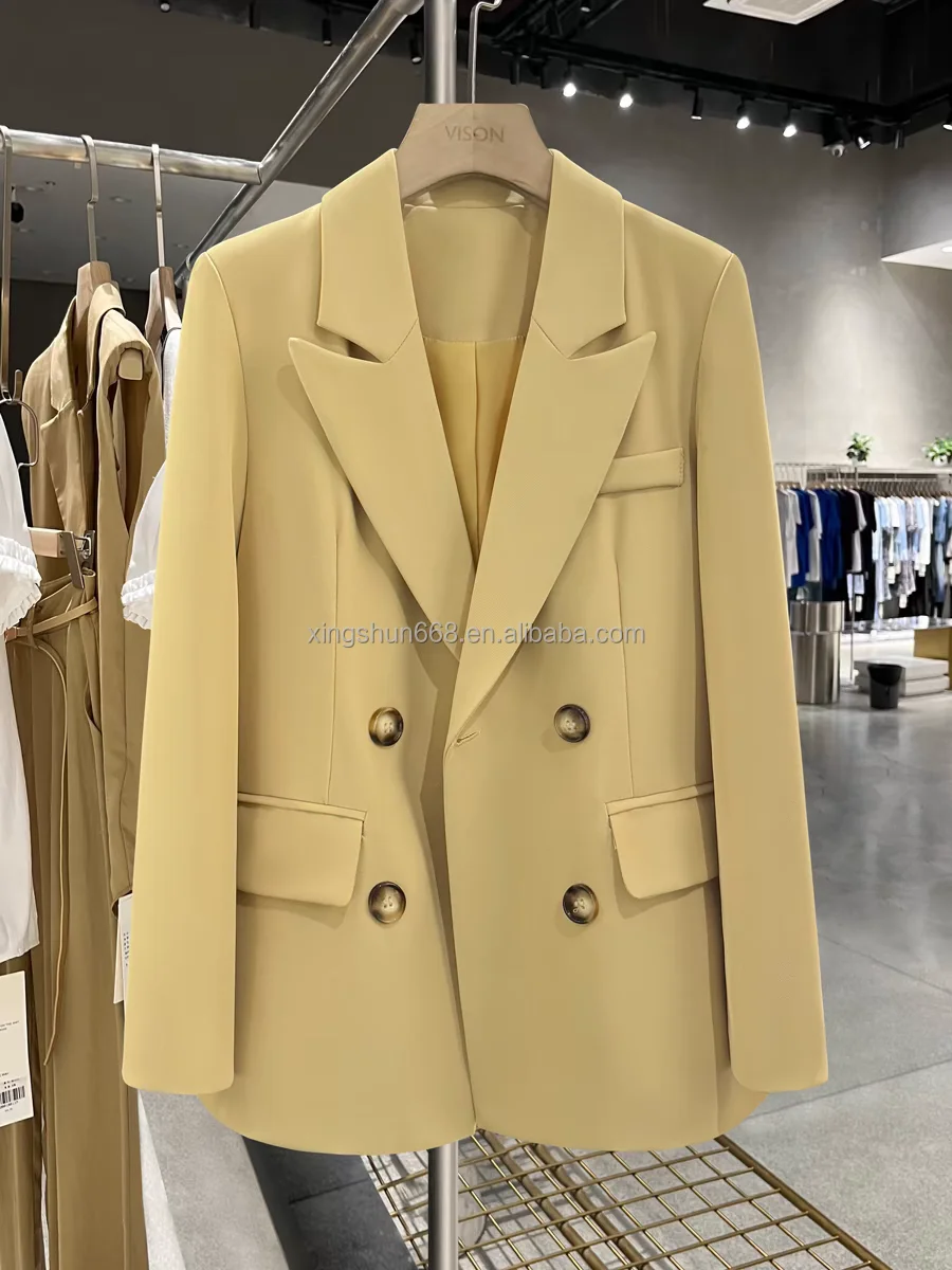 2025 New Arrivals Women's Formal Candy-Colored Suit Jackets Cheap Blazer Button Decoration Spring Fashion Leisure Coats Blazers
