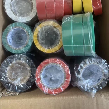 Hot Sale PVC Insulation Tape Single Sided Rubber Adhesive Sticker Colored Antistatic Good Price Electrica Masking Tape