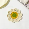 Posavasos floral beige