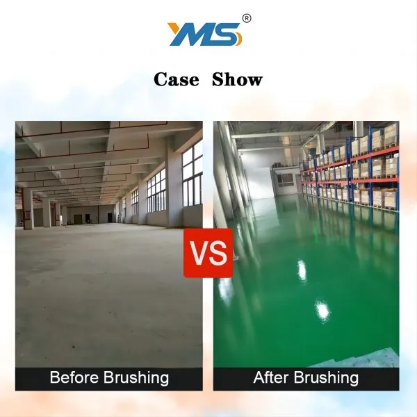 YMS Free Sample Epoxy Resin Floor Coating OEM OED Self-Leveling for Concrete Workshop Garage Garden Surface for Brush