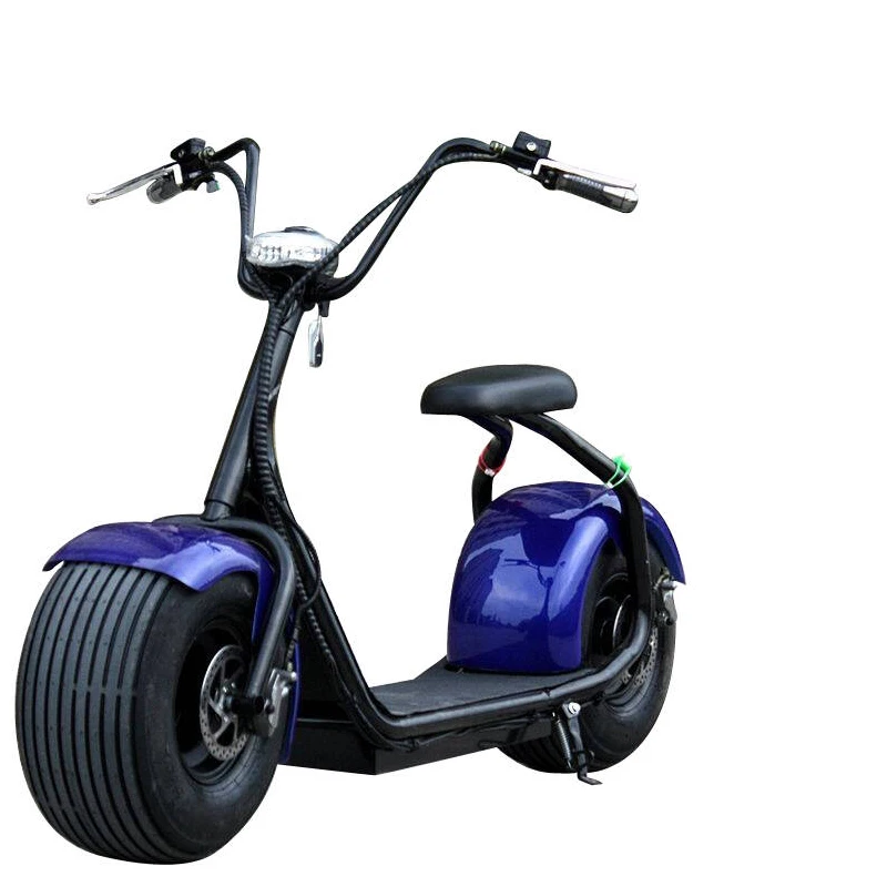 A Factory Direct EEC 60V Electric Motorcycle Citycoco 2 Seats Phat Golf Electric Scooter