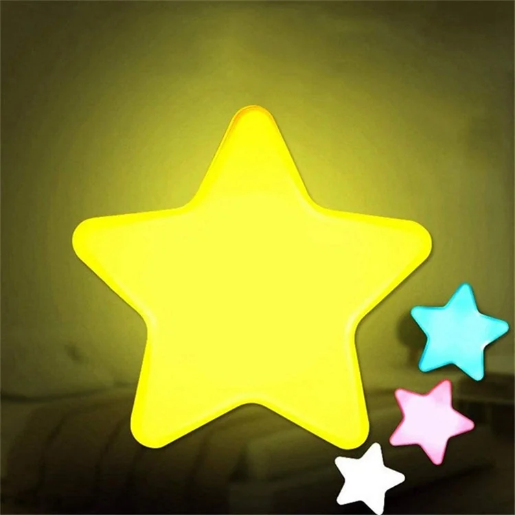 110V 220v Led Plug Light Sensor Control Night Lights Mini  Star Butterfly Novelty Moon Bedroom Lamp for Baby Gift
