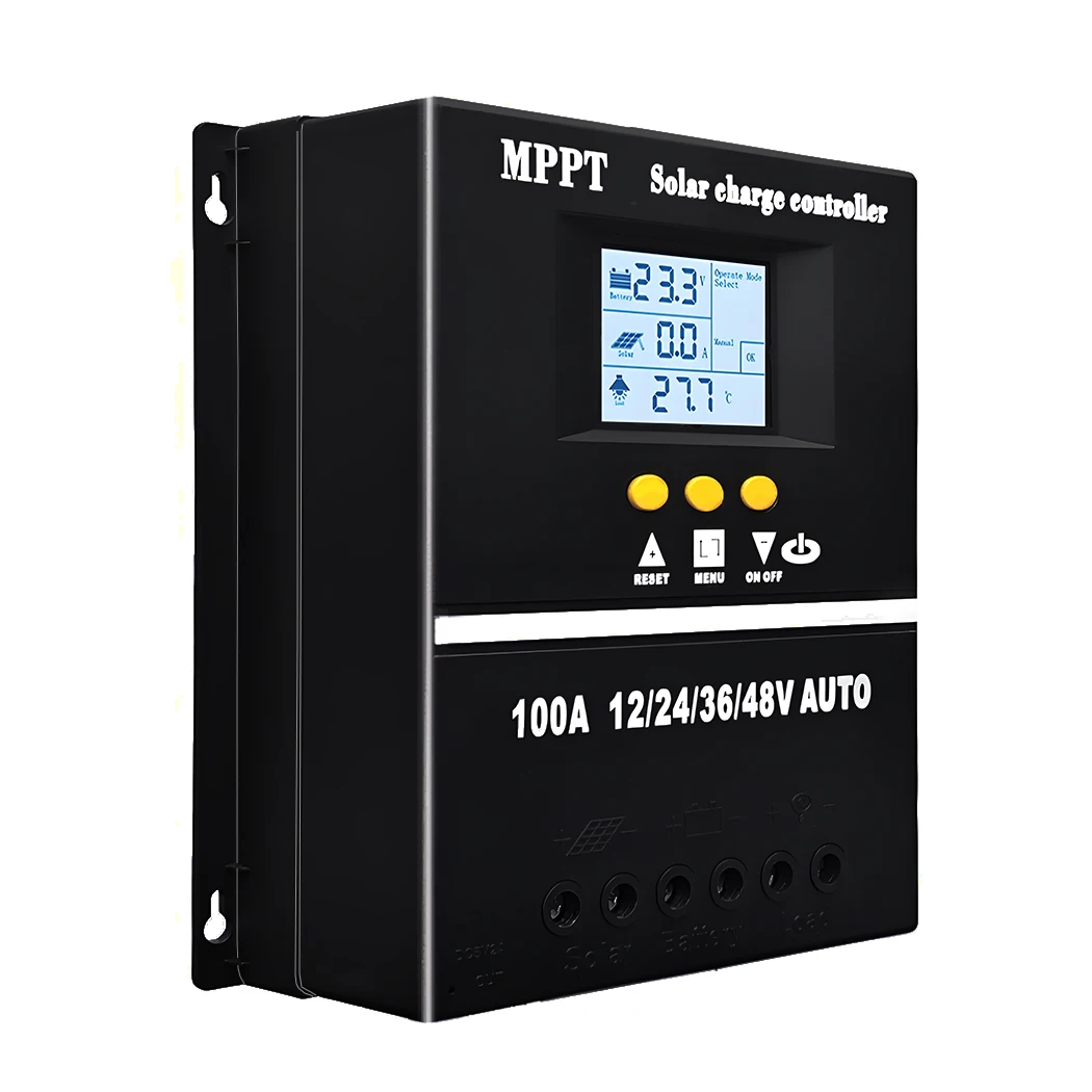 MPPT-Solarladeregler 12/24V 100A – LCD-Display, PWM-Regelung, Überhitzungsschutz, Dual-USB, Für PV-Anlagen Bis 3600W!