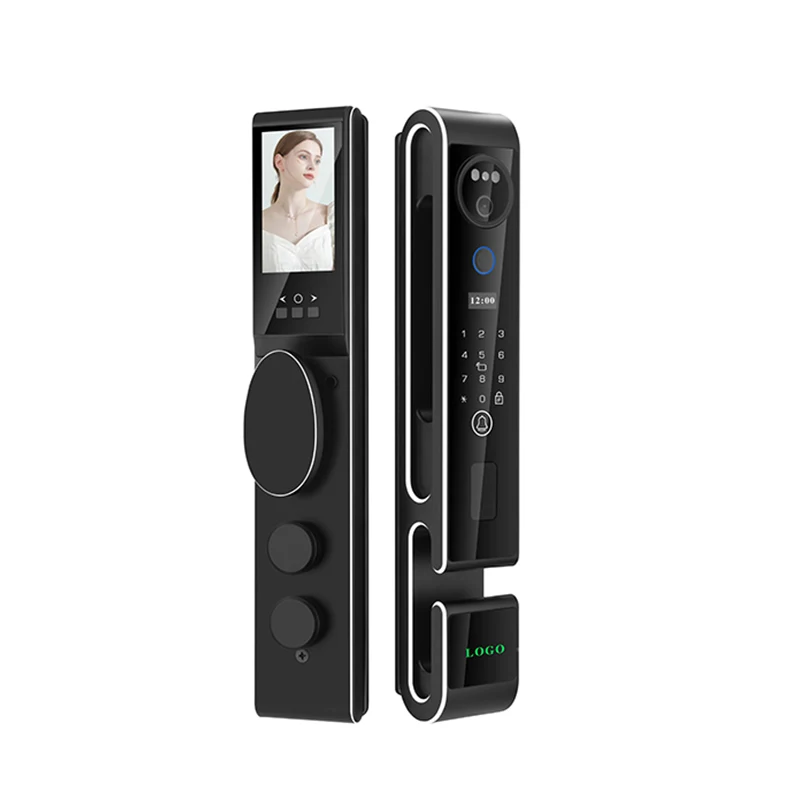 Digital 13 Language 3D Face Tuya Wifi APP Smart Camera Lock Video Intercom Serrure Biometric Fingerprint Card Digital Door Lock