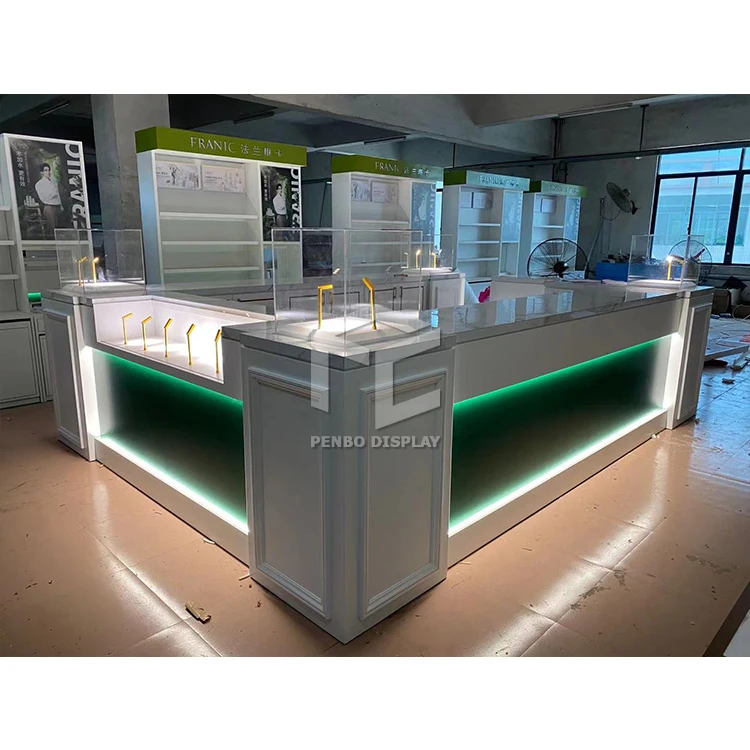 Customized Perfume Display Kiosk With Led Light for Perfume Store