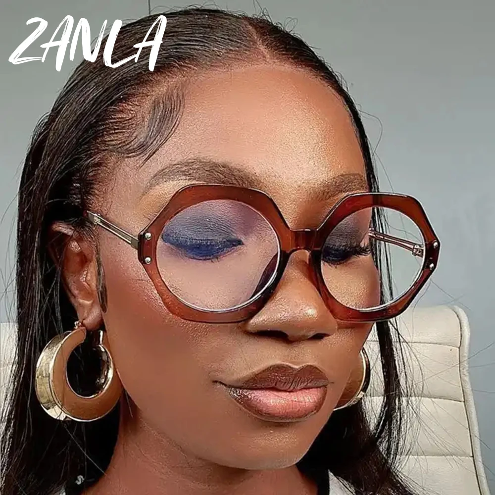 Vintage Hexagonal Sunglasses Women Oversized Retro Square Shades UV400 Vintage Hexagonal Retro Sunglasses Oversized Square Shades main image 4
