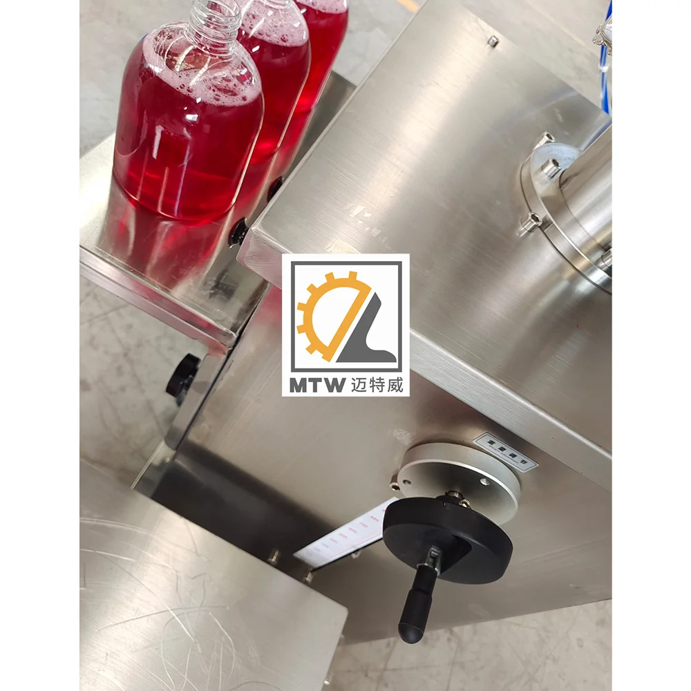 Машина для розлива соуса чили MTW малого бизнеса, полуавтоматическая машина для розлива варенья, масла, соуса с бункером для горячего соуса