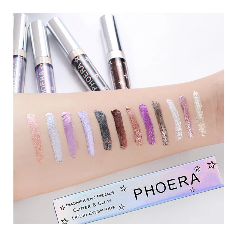 По индивидуальному заказу оптом 12-цвета из водонепроницаемого материала; Мерцающий алмаз Иллюзия на водной основе Перламутровые тени для век Палитра теней для век