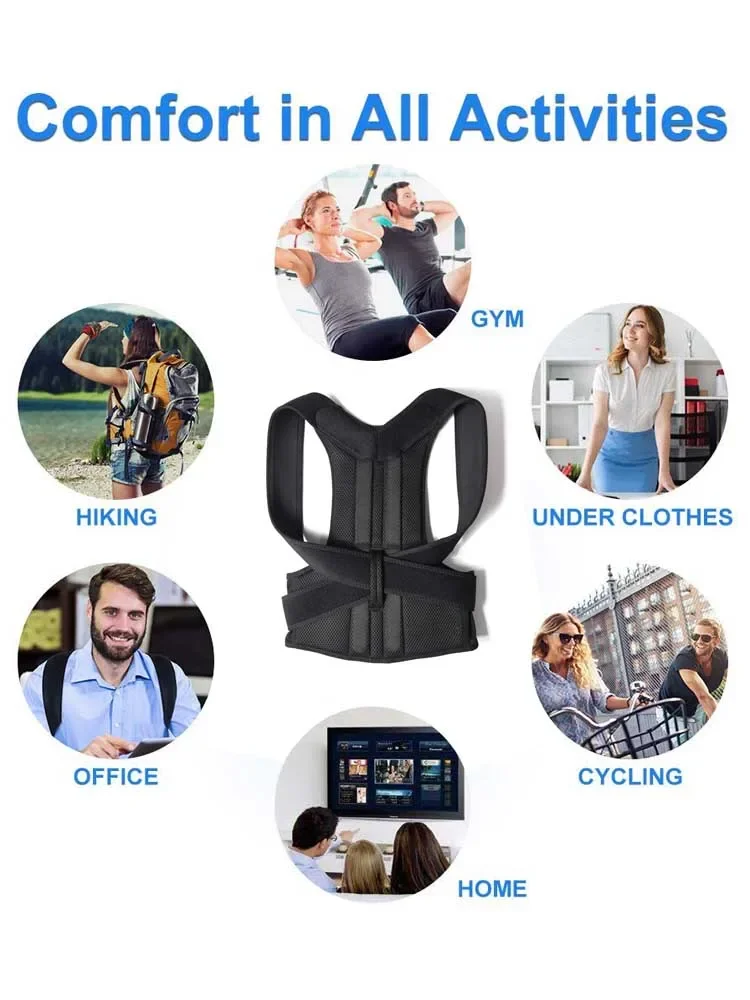 Shoulder Straightener Full Back Support Upper Lower Back Back Brace Posture Corrector