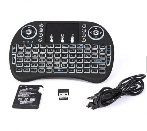 i8 Mini Wireless Keyboard Lithium battery 2.4Ghz Air Mouse with Touchpad Remote Control Android TV Box H9MAX T95 TX3