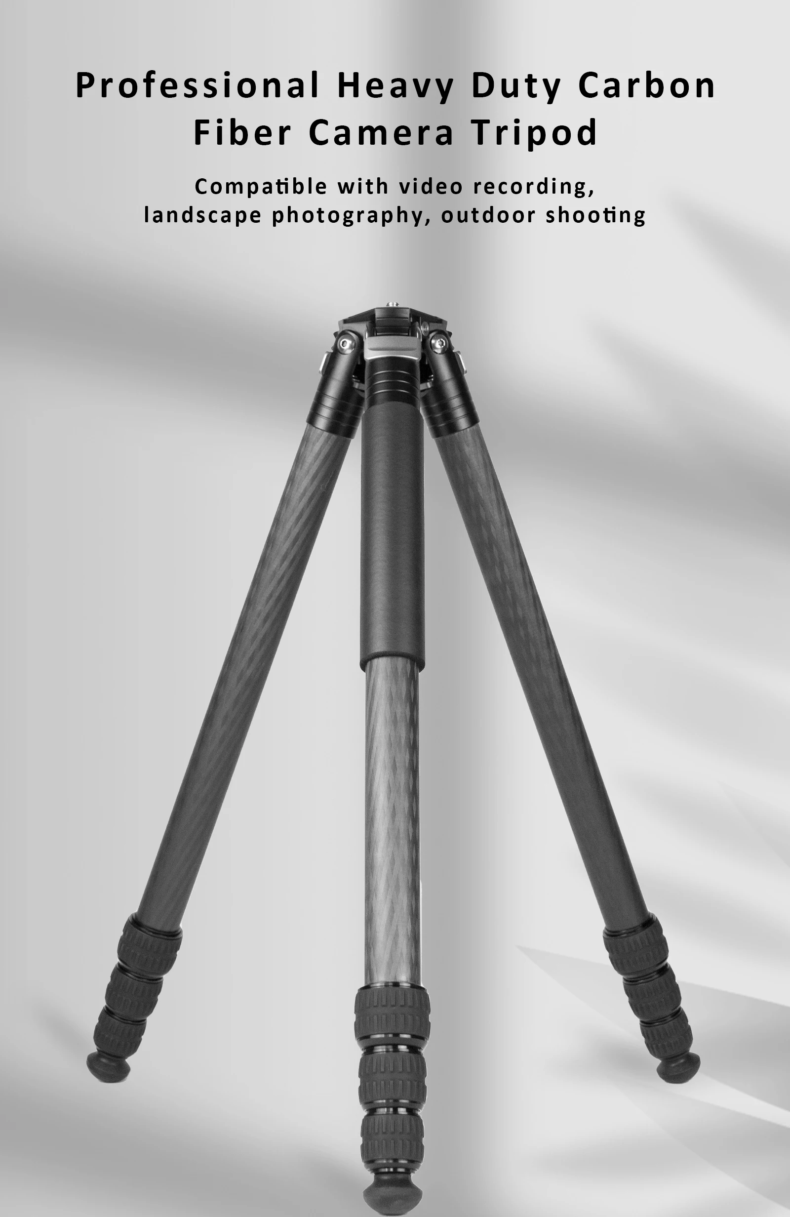 Bizen C34t3 20kg Load Capacity Carbon Fiber Hunting Tripod Stand