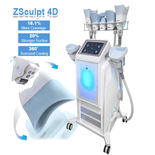 Clatuu Alpha 7 Handles Cool Body Sculpting Cryolipolyse Slimming 360 Cryolipolysis Fat Freezing Machine