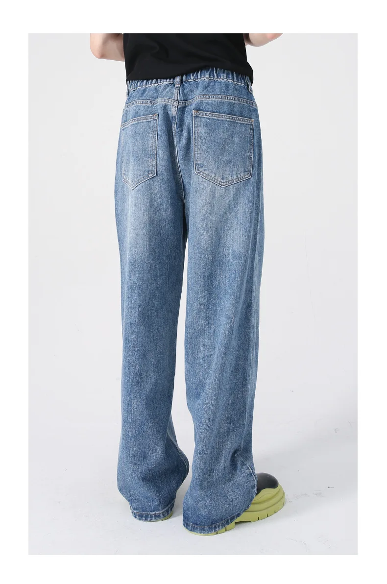 Custom Baggy Loose Vintage Casual Straight Custom Denim Pants Fabric Male Denim Jeans Man Men's Jeans Men