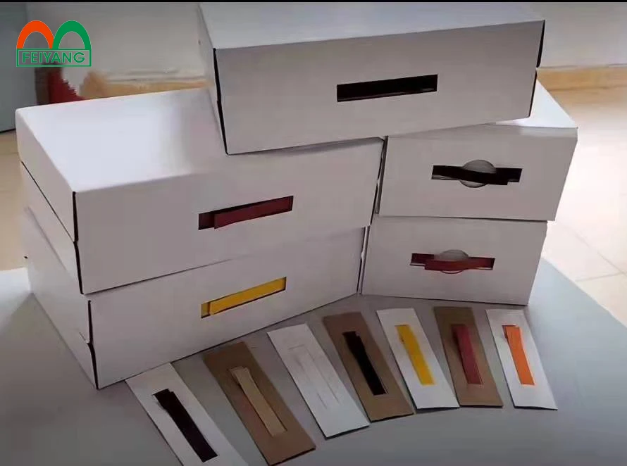 FEIYANG Cardboard Box Paper Portable Handle Making Machine