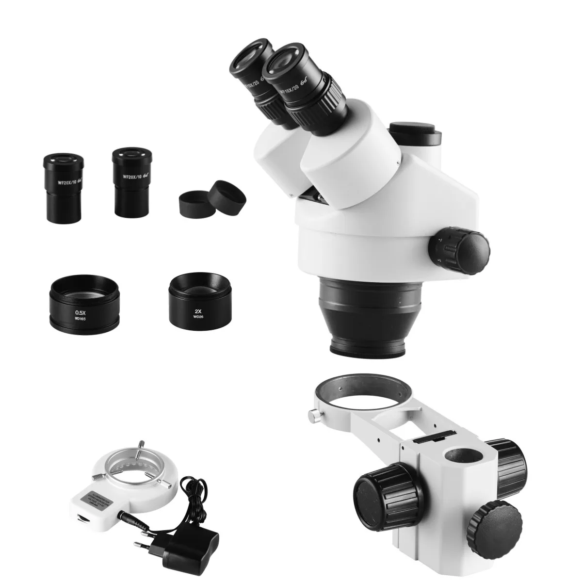 Illumination Base Pillar Stand Microscopio Trinocular Stereo Microscope