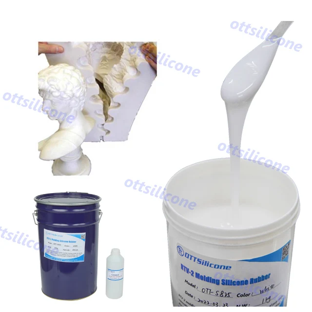 Free Sample RTV 2 Mold Making Silicone For Art Sculpture S825 Moulding Rubber