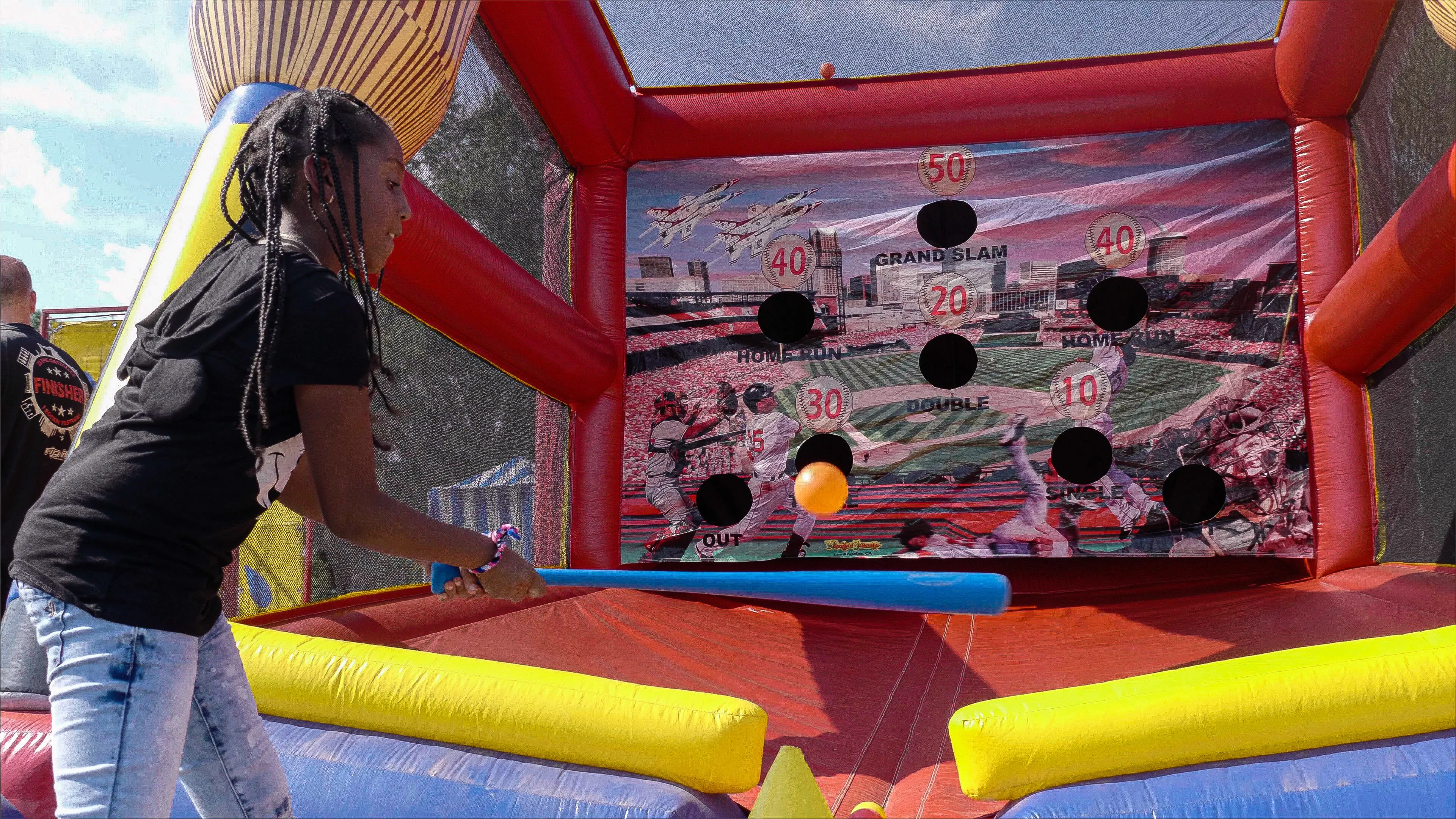 New Design Batters up Inflatable Baseball Sports Game Inflatable Baseball Batting Cage Sport Game