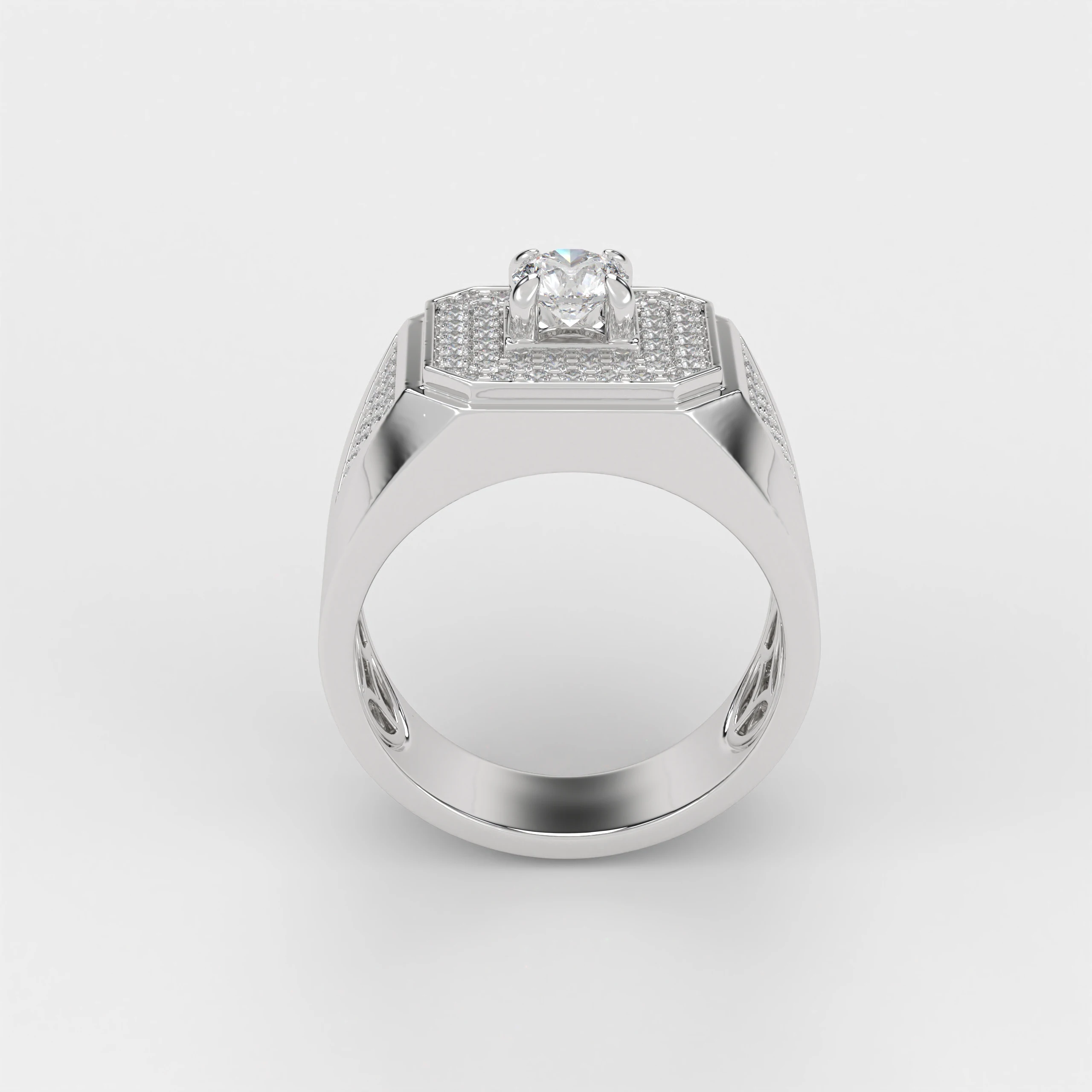 Ring Light Ruby for OEM ODM Fashion Silver Rings Manufacture From Vietnam Customize Diamond Fine Ring Men Luxury Silver Jewelry