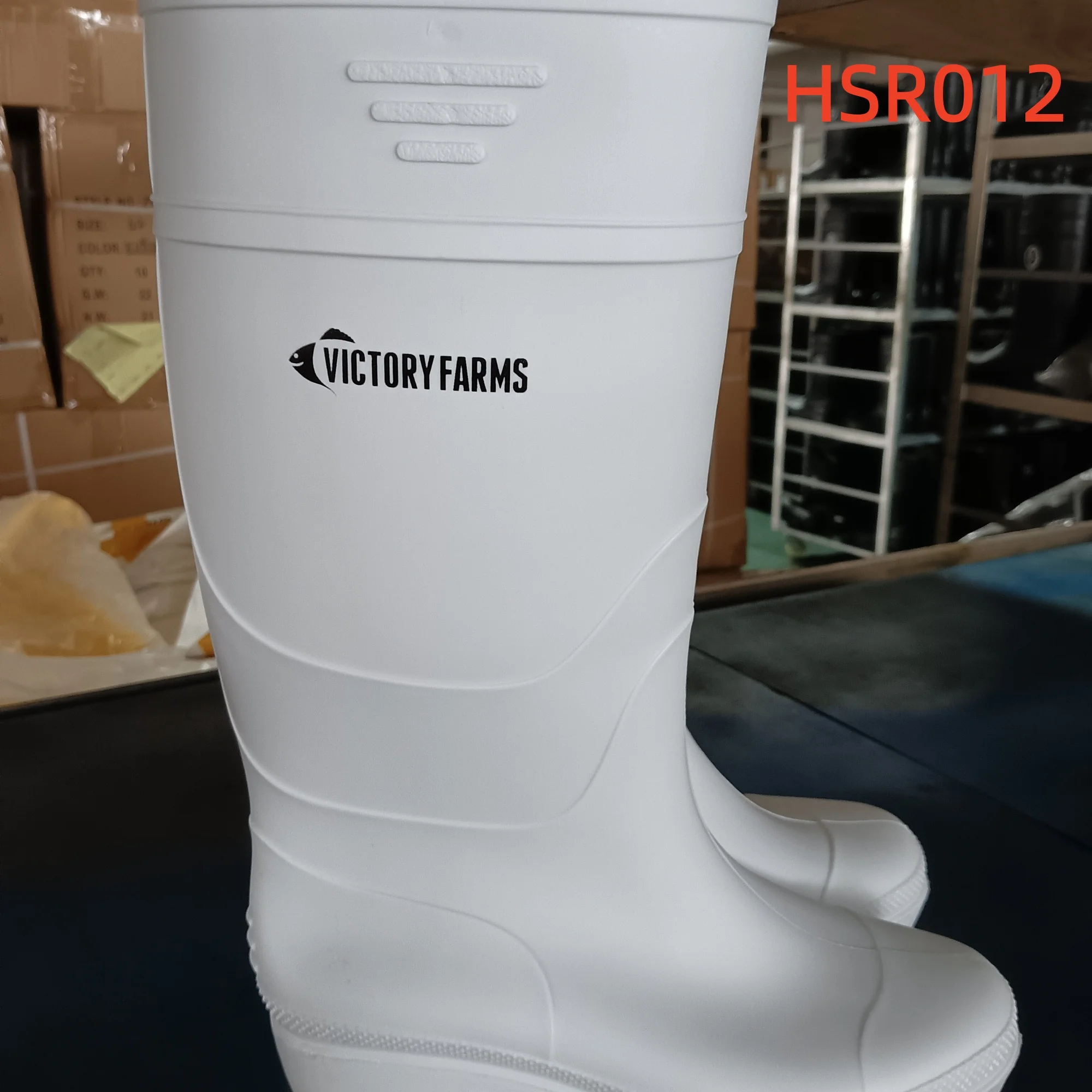 YWX,Factory Price Integral Molding PVC Rain Boots Popular in Kenya Steel Toe Cap White/green/yellow/black Gumboots HSR012