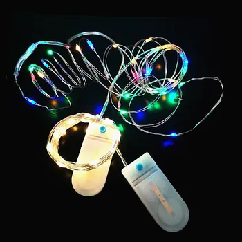 3 Meters Blinking LED Starry String Lights Fairy Copper Wire Powered by 2x CR2032 Batteries for Party Christmas Wedding