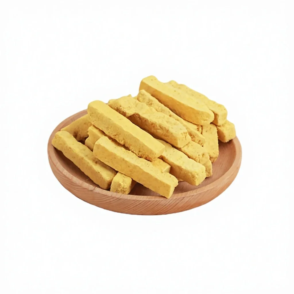 Eco-friendly Freeze-Dried Egg Yolk Fries Block Dry Food Pet Snack for Dogs and Cats factory
