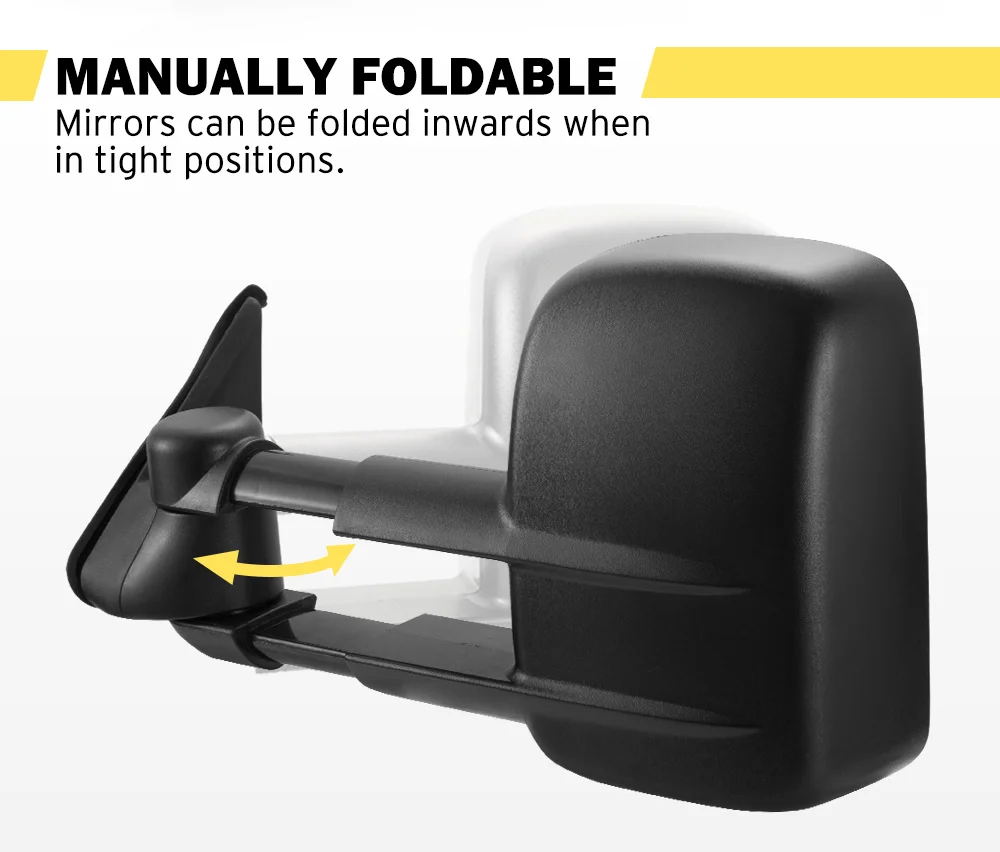 San Hima Towing Side Rearview Mirror Extendable Towing Mirrors For