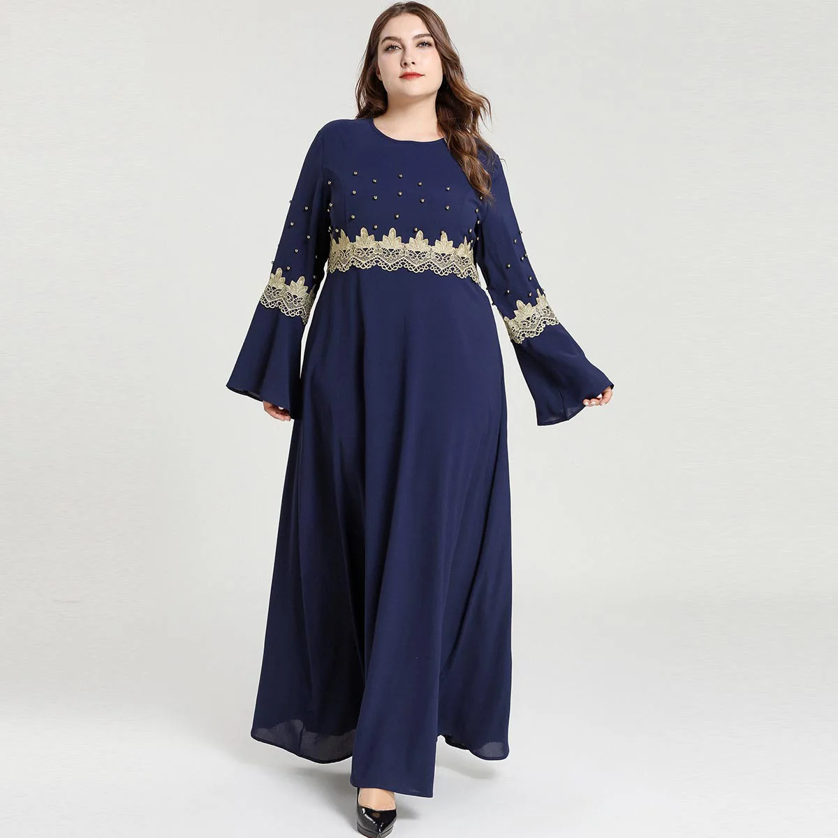 Dubai Embroidered Muslim Kaftan For 