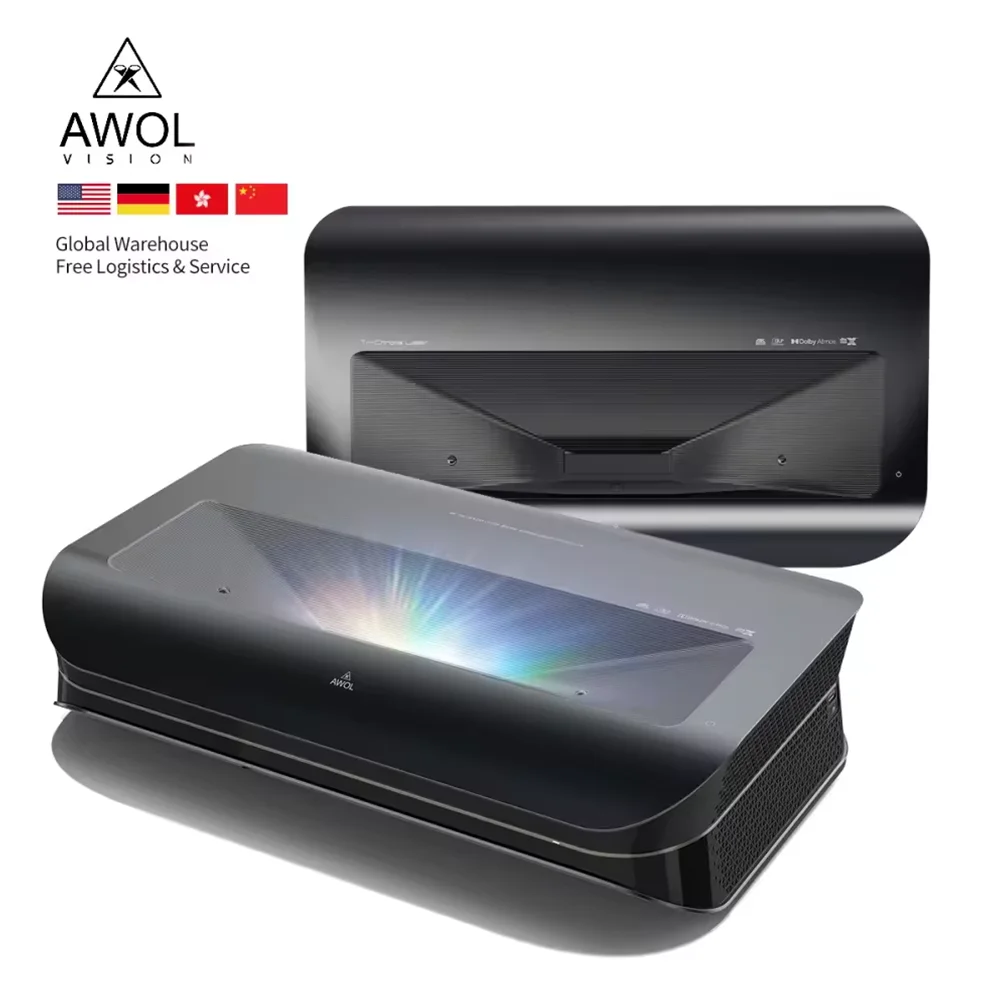 150英寸激光投影仪3000安西AWOL视觉LTV 3000 3500PRO最佳价格全高清视频智能家庭影院短投投影仪4K