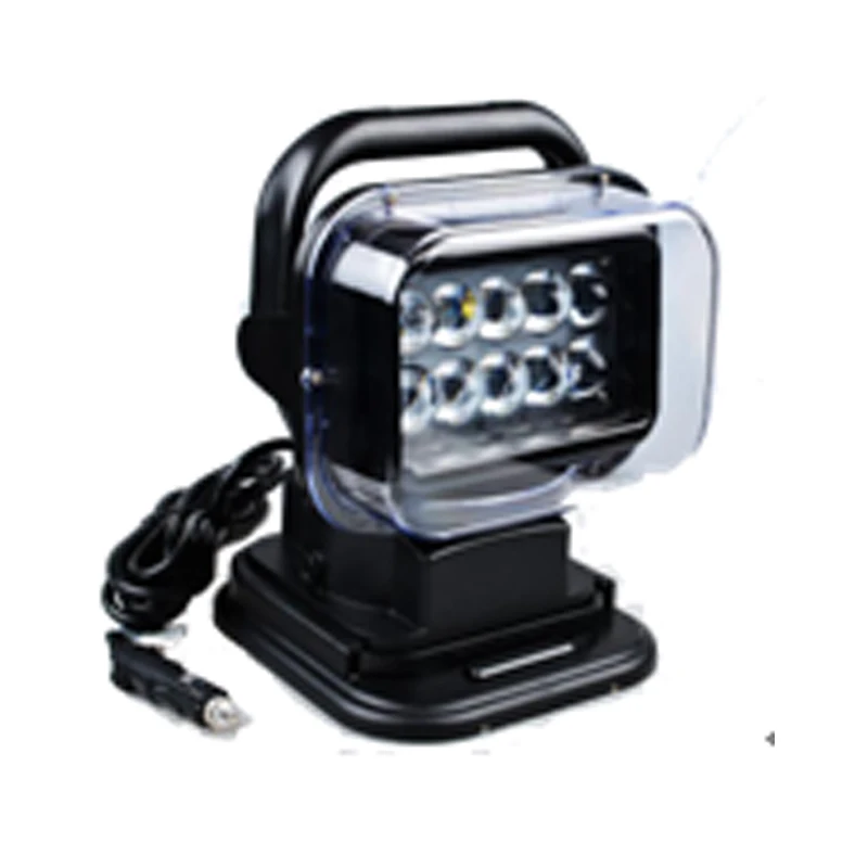 360 Degree Spot Scene Black Color Ambulance Fire Emergency Warning R65 Magnetic LED Emark Truck Search Light