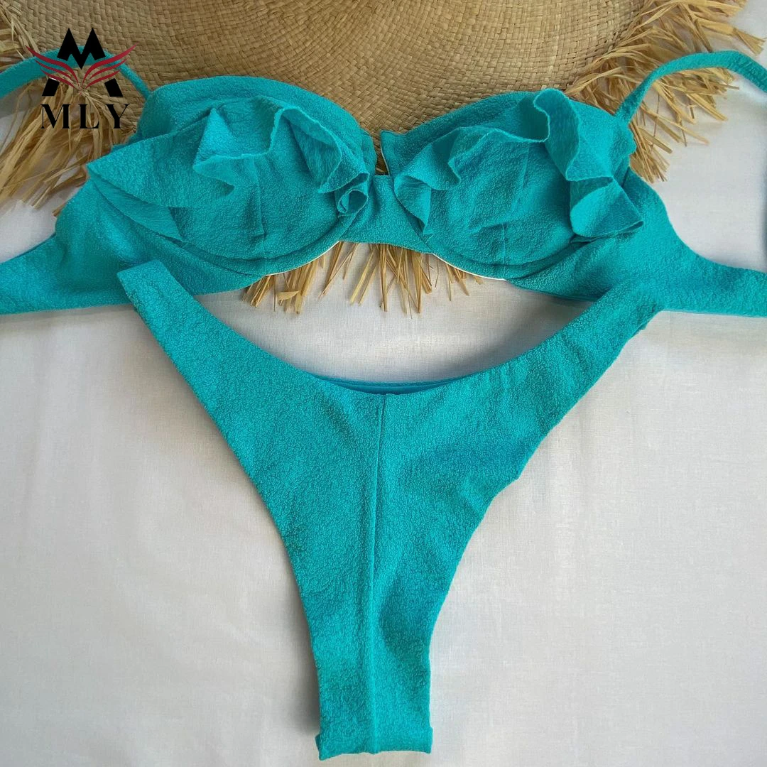 Mly 2023 New Ladies Sexy Swimwear Bikini Swimsuit Women's Split Two