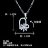 Xl312 collana fiore girevole amore argento