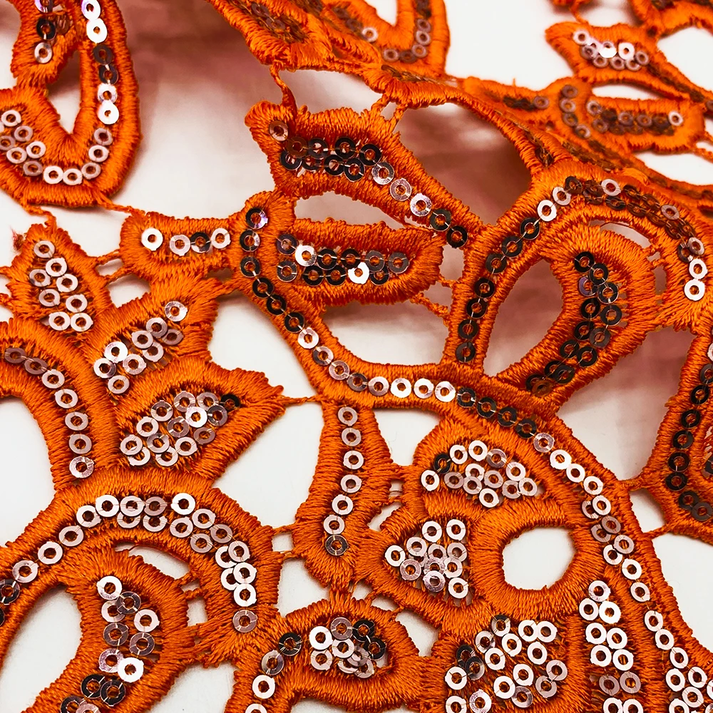 Французская кружевная ткань Роскошная с блестками вышивка бисером кружево тюль блестки