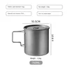 750ml pure titanium mug