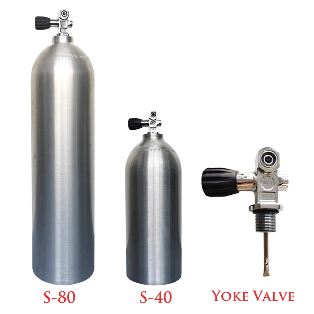 Factory Sales Aluminium Material S 80 Scuba Diving Cylinder Oxygen Air Tank With Regulator