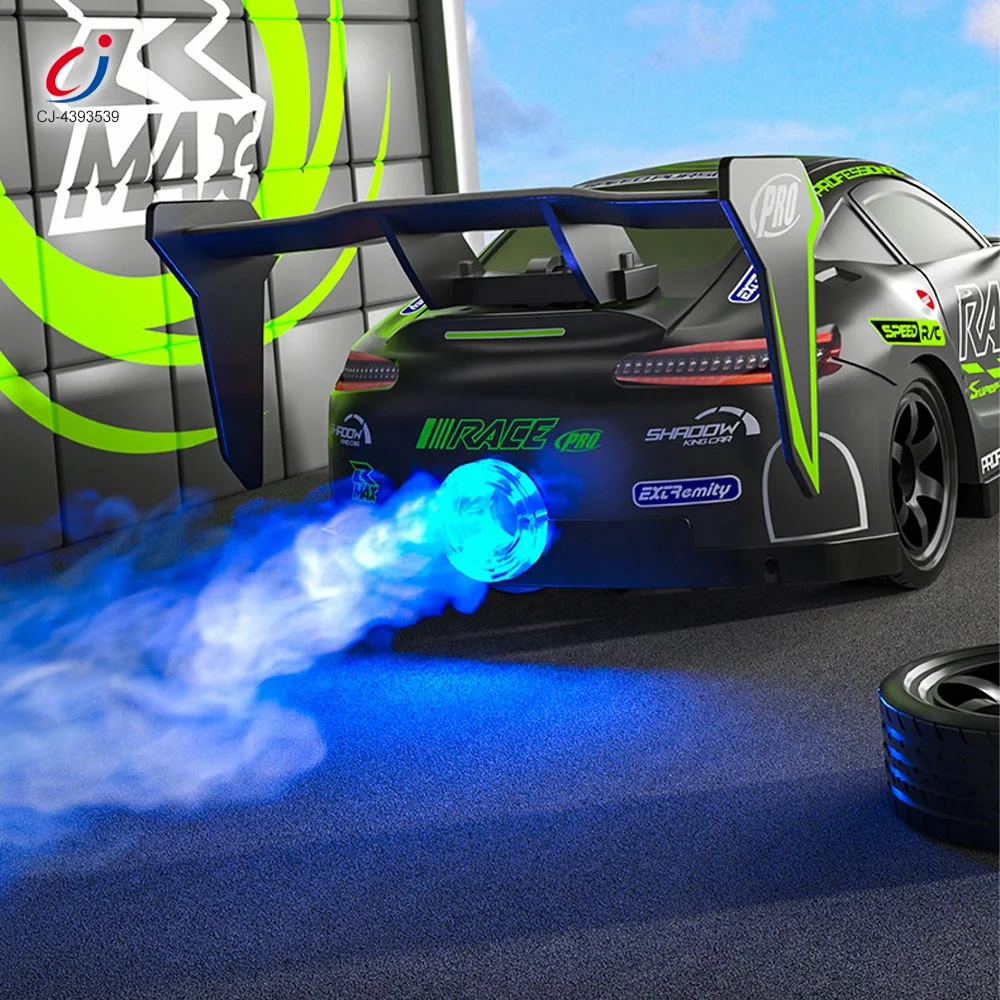 Chengji 2.4g Remote Control Car Children's Toy Stunt Car Light and Music High Speed 2.4g Flashing Rc Car with Mist Spray