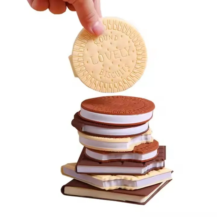 Wholesale High-Appearance Mini Notebook Scented Chocolate Notepad with Loose Leaf Mini Memo Book