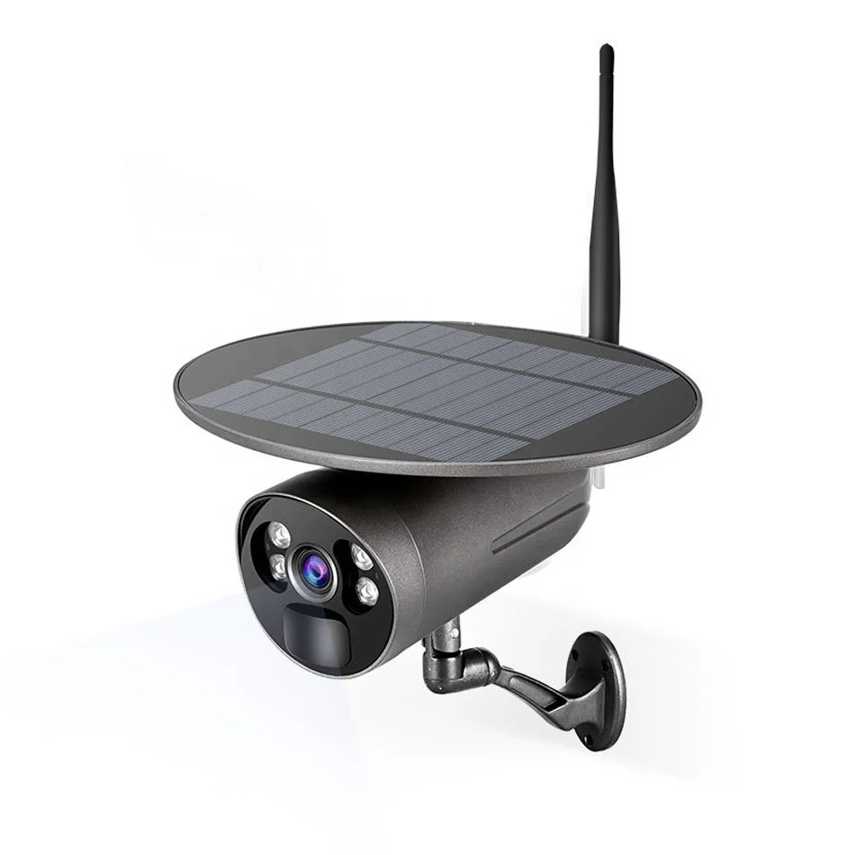 New Product Outdoor Ip66 2mp Hd 1080p Wi-fi Surveillance Camera Solar 4g Cctv Solar Camera