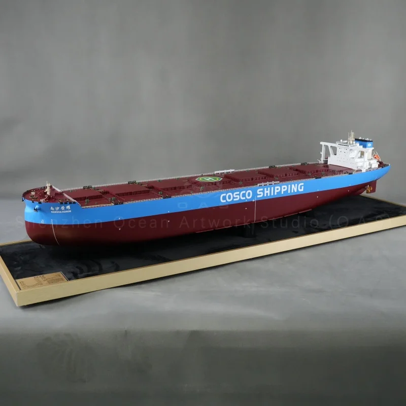 【LA】Fabbrica di modelli navali O.A.S – Modello personalizzabile di nave portacontainer NANSHA da 136 cm, ideale come regalo per il settore marittimo