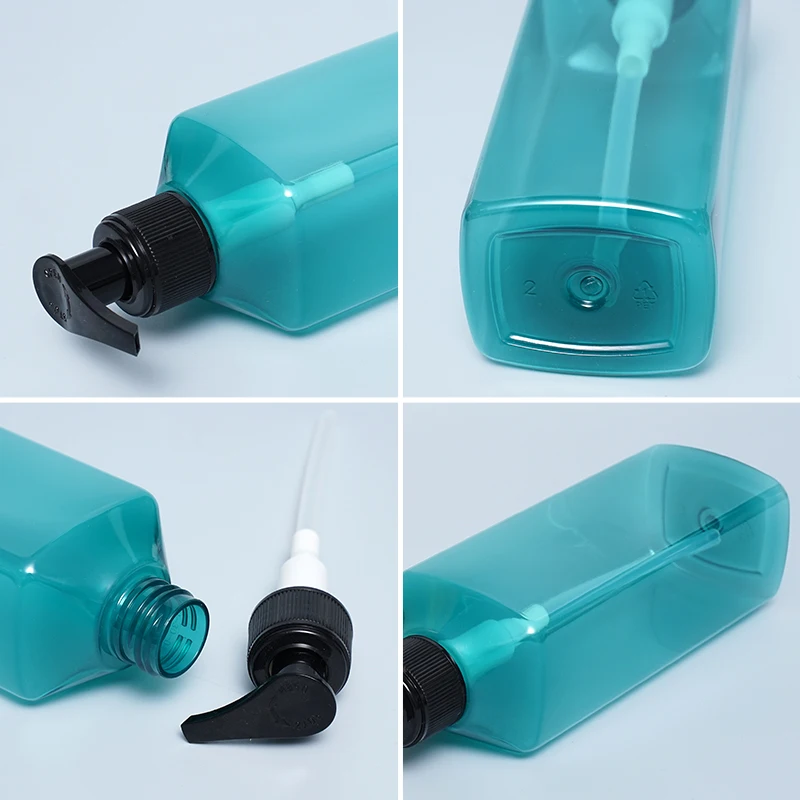 Newly Designed 300ml Body Wash Shampoo Bottle Oblique Shoulder Soap Bottle Can Be Refilled Plastic Bottle