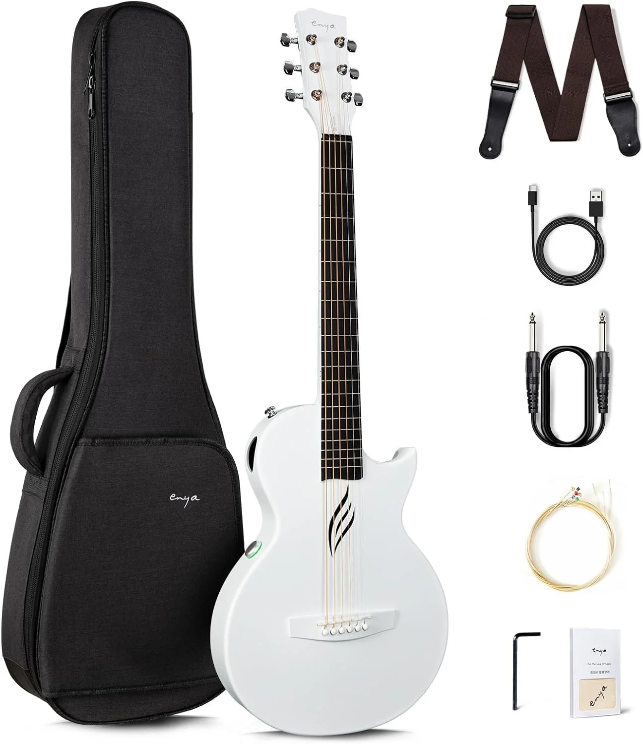 Enya Nova Go SP1　「訳アリ」です Enya Nova Go SP1 35-Inch Acoustic Electric Guitar - Carbon
