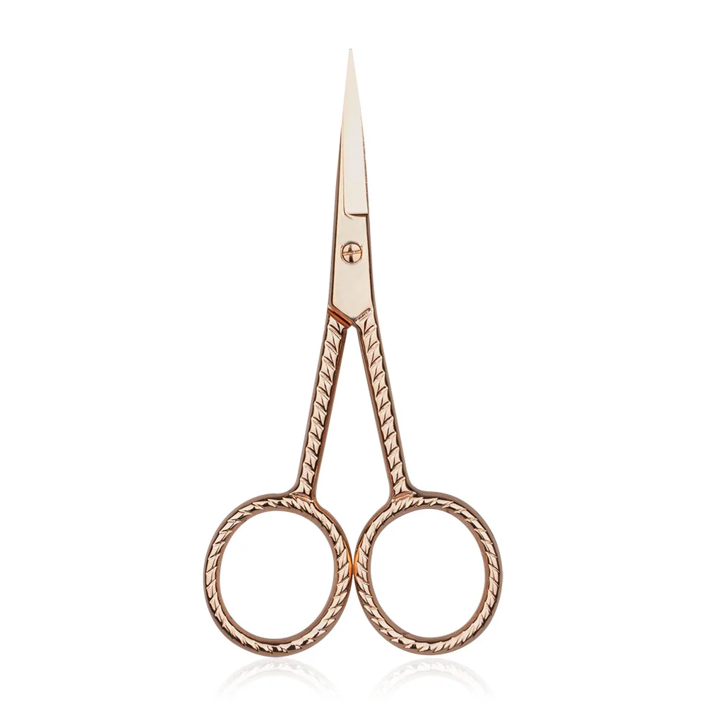 Nose Hair Facial Hair Small Scissors Stainless Steel Straight Tip