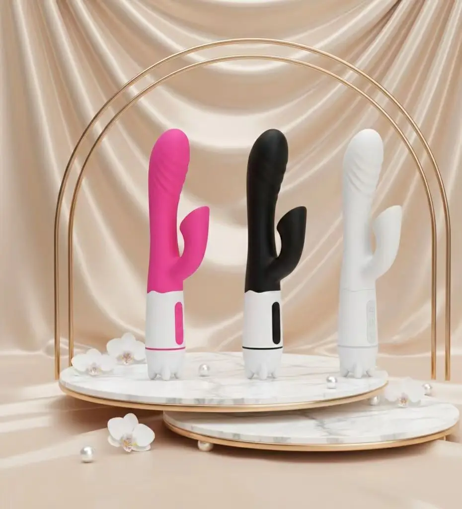 Rechargeable USB Female Rabbit Vibrator Dual Stimulation Waterproof IPX5  36-Speed Settings-High Quality AV Stick Adult Sex Toy