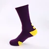 Purple with yellow toe and heel