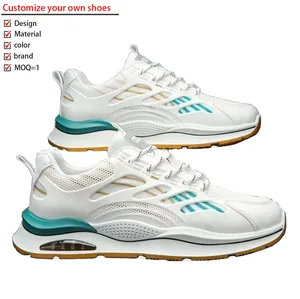 High Quality Custom Men's Luxury Leather Skate Sneakers Summer Fashion Trend with Softness Low MOQ OEM Casual Shoes