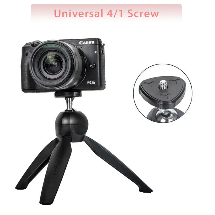 Portable Table Tripod With Phone Holder Mini Camera Hand Tripod