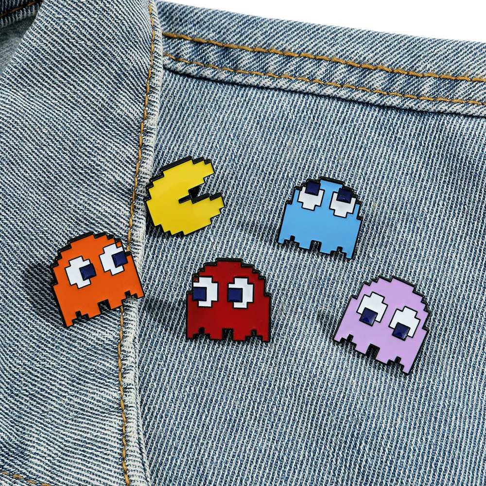 New Video Game Enamel Pin Brooch Pixel Art Metal Pins Badge