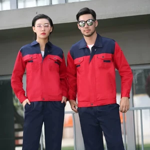 Autumn Winter Workwear Set Custom Made 4S Auto Repair Uniform Long Sleeve Cotton Material Labor Protection for Men and Women