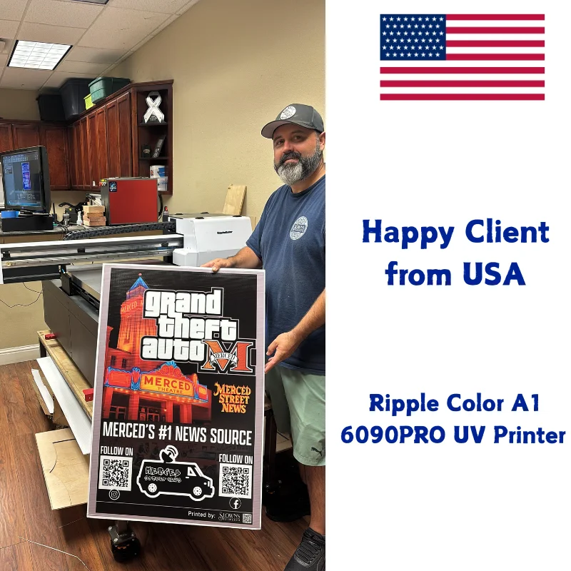 Ripple Color A2 DTG Printer - Efficient Direct-to-Garment Printing