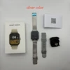 Silver mesh steel + silicone