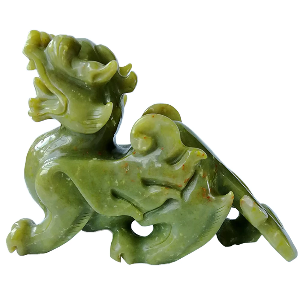 Feng Shui Chinesische Tierkreis Jade Hahn Statue
